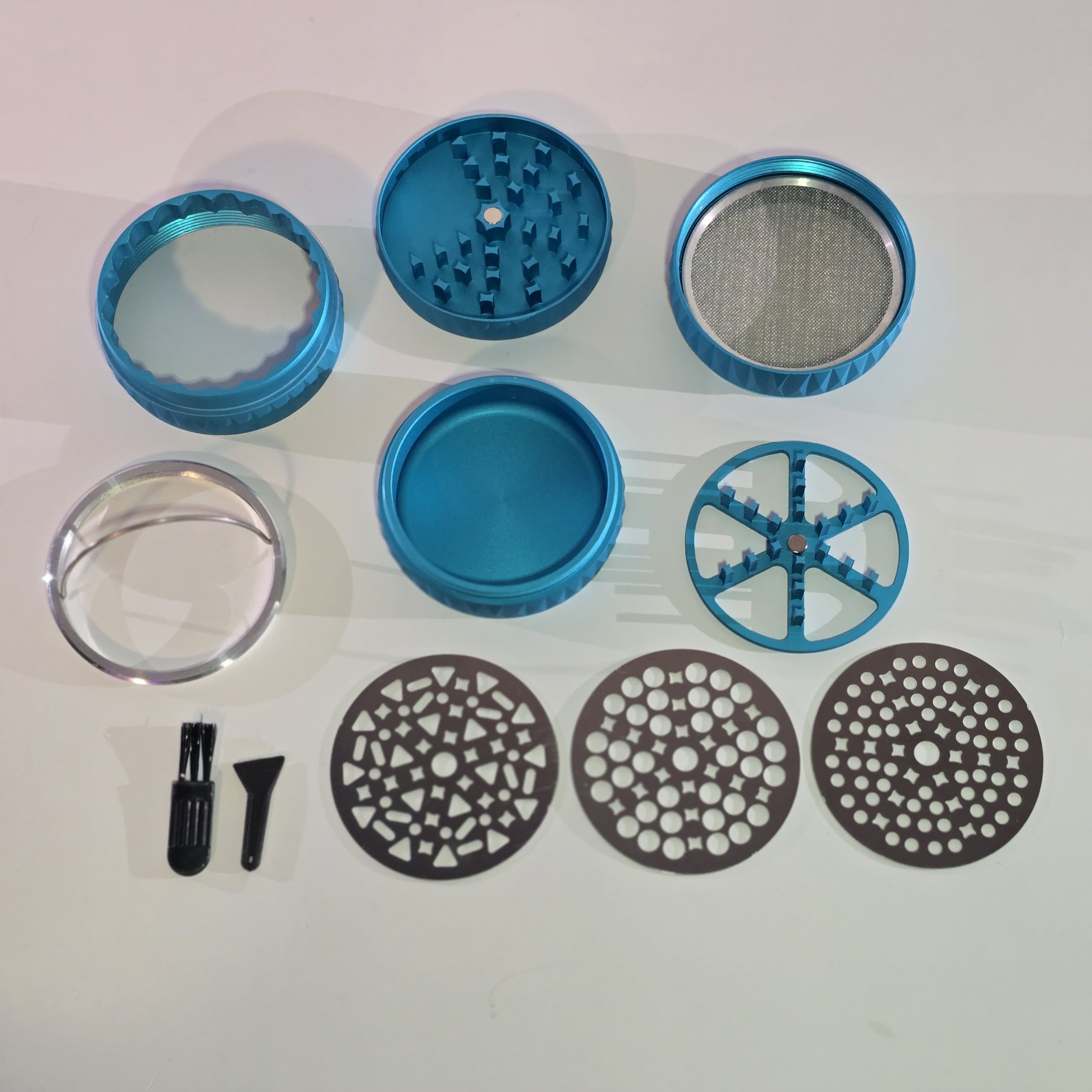 Xtendo Trinity Modular Grinder ⸻Precision Grinder with 3 Interchangeable Screens