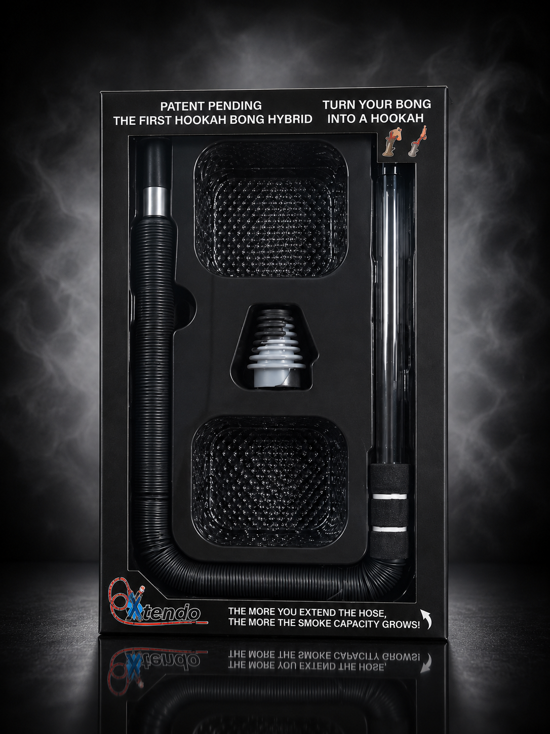 Xtendo Medium Adapter Kit with Extendable Hose (White)