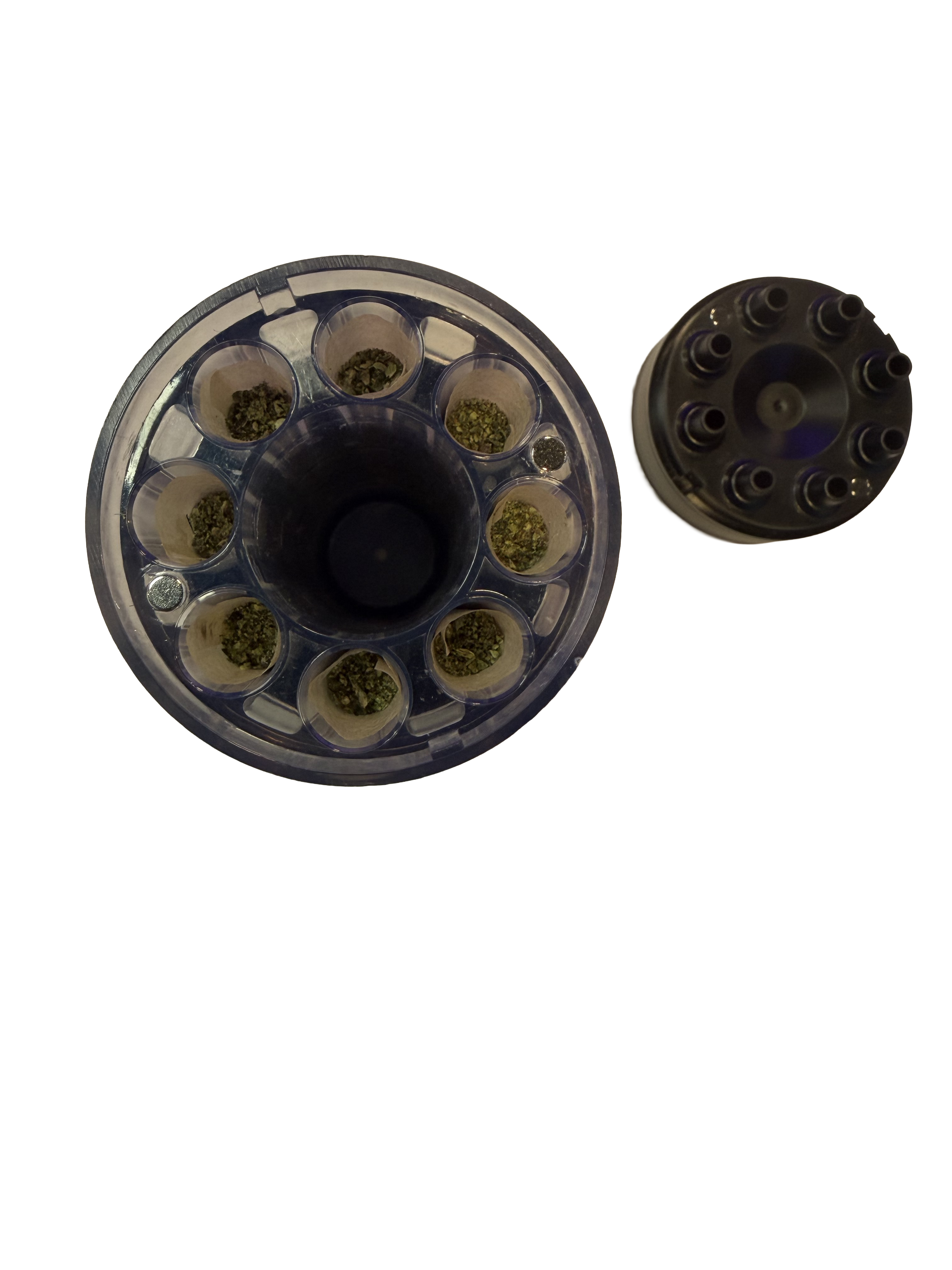 Xtendo 3-in-1 Grinder Pre-Roll Shooter — Fill 8 Cones at Once with Precision