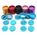63mm Aluminum Multi-Tooth Replaceable Grinder Set