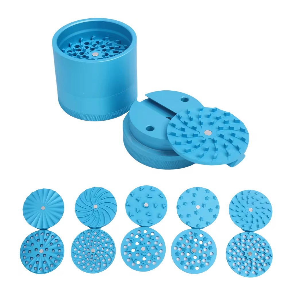 Xtendo Apex Modular Grinder System— 63mm Interchangeable Teeth Aluminum Herb Grinder