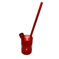 Red Aluminum Bubbler