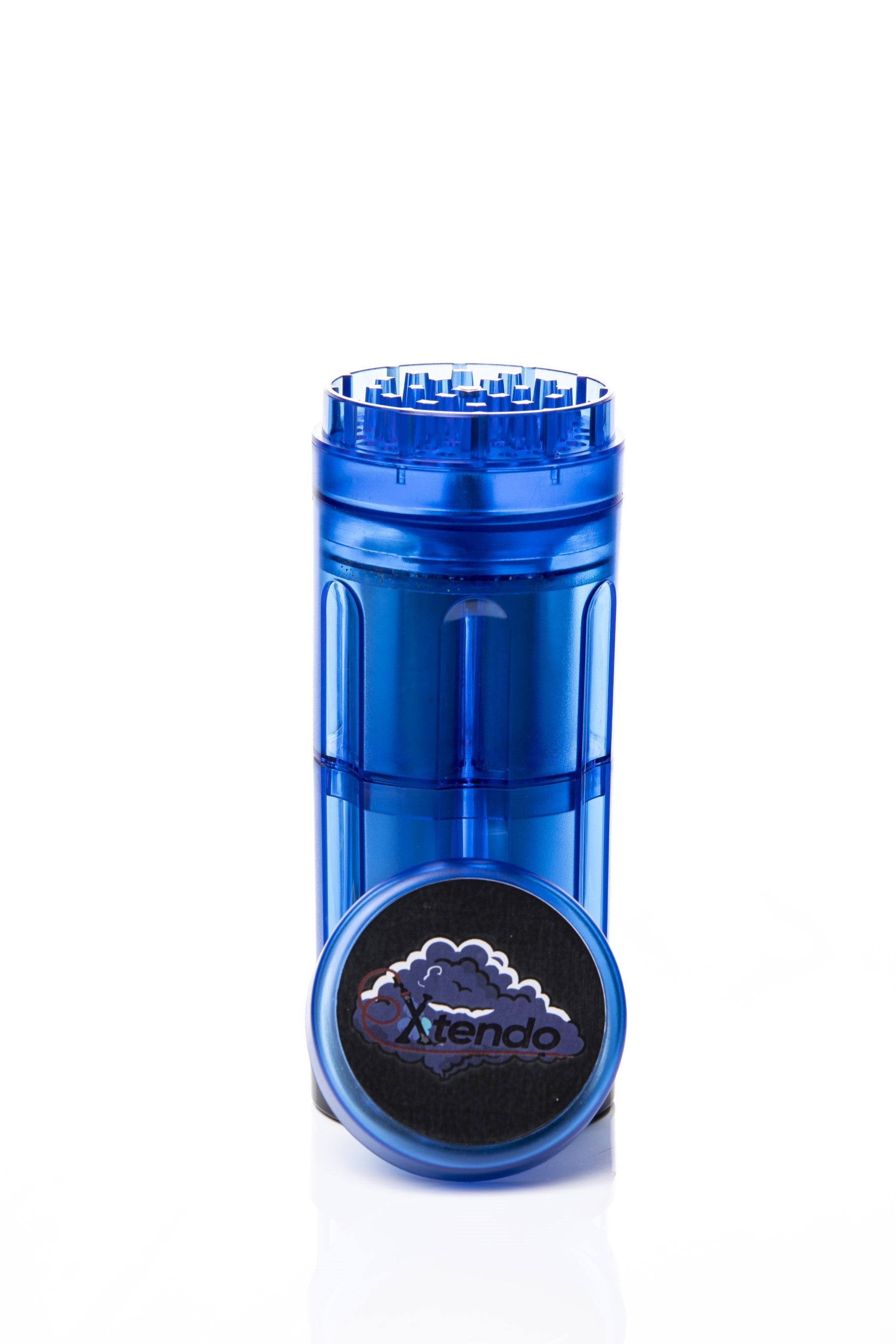 Xtendo 6 Shooter Grinder (Blue) — 3-in-1 Grinder 6 Cone Revolving Loader & Storage