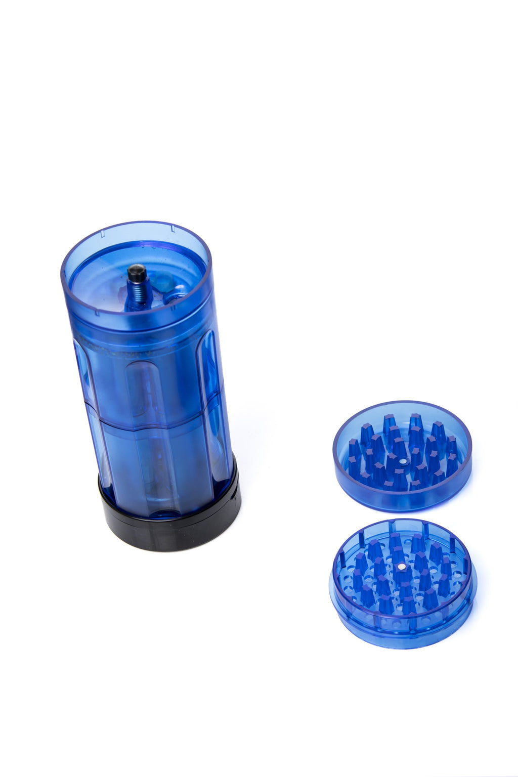 Xtendo 6 Shooter Grinder (Blue) — 3-in-1 Grinder 6 Cone Revolving Loader & Storage