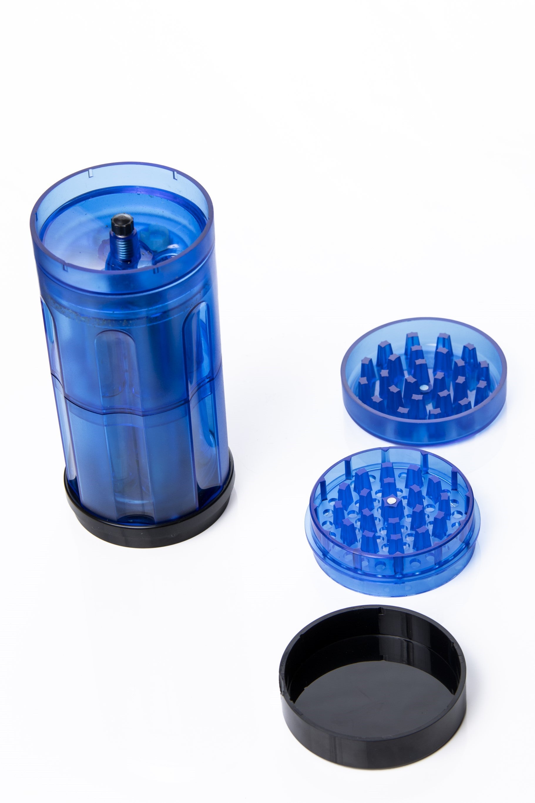 Xtendo 6 Shooter Grinder (Blue) — 3-in-1 Grinder 6 Cone Revolving Loader & Storage