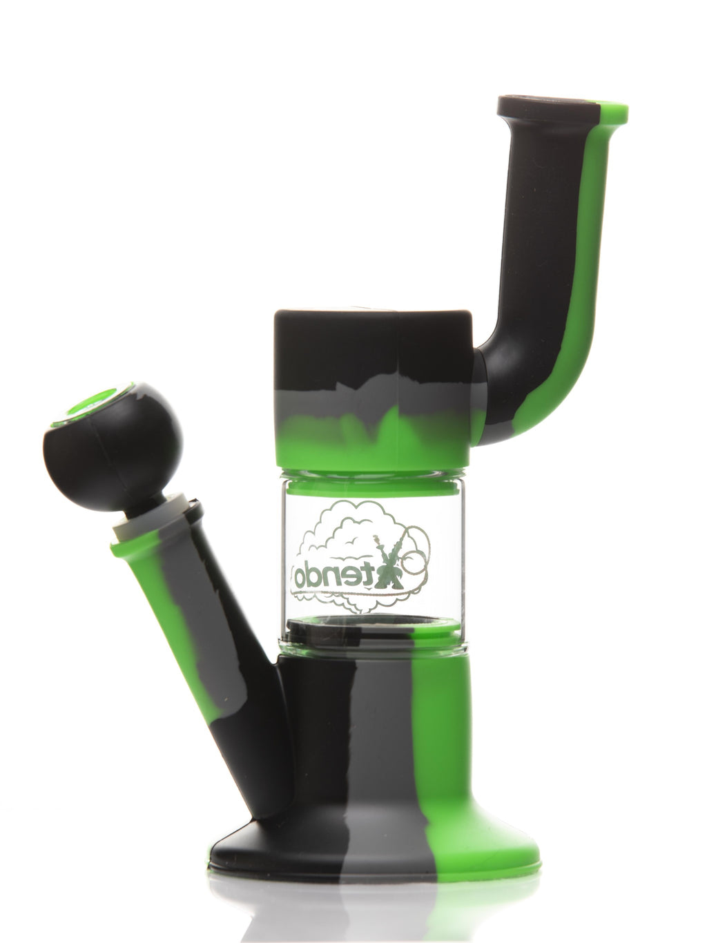 Xtendo GREEN Hybrid Complete Kit with Xtendo Adapter, Silicone/Glass Bowl, & Extendable Hose