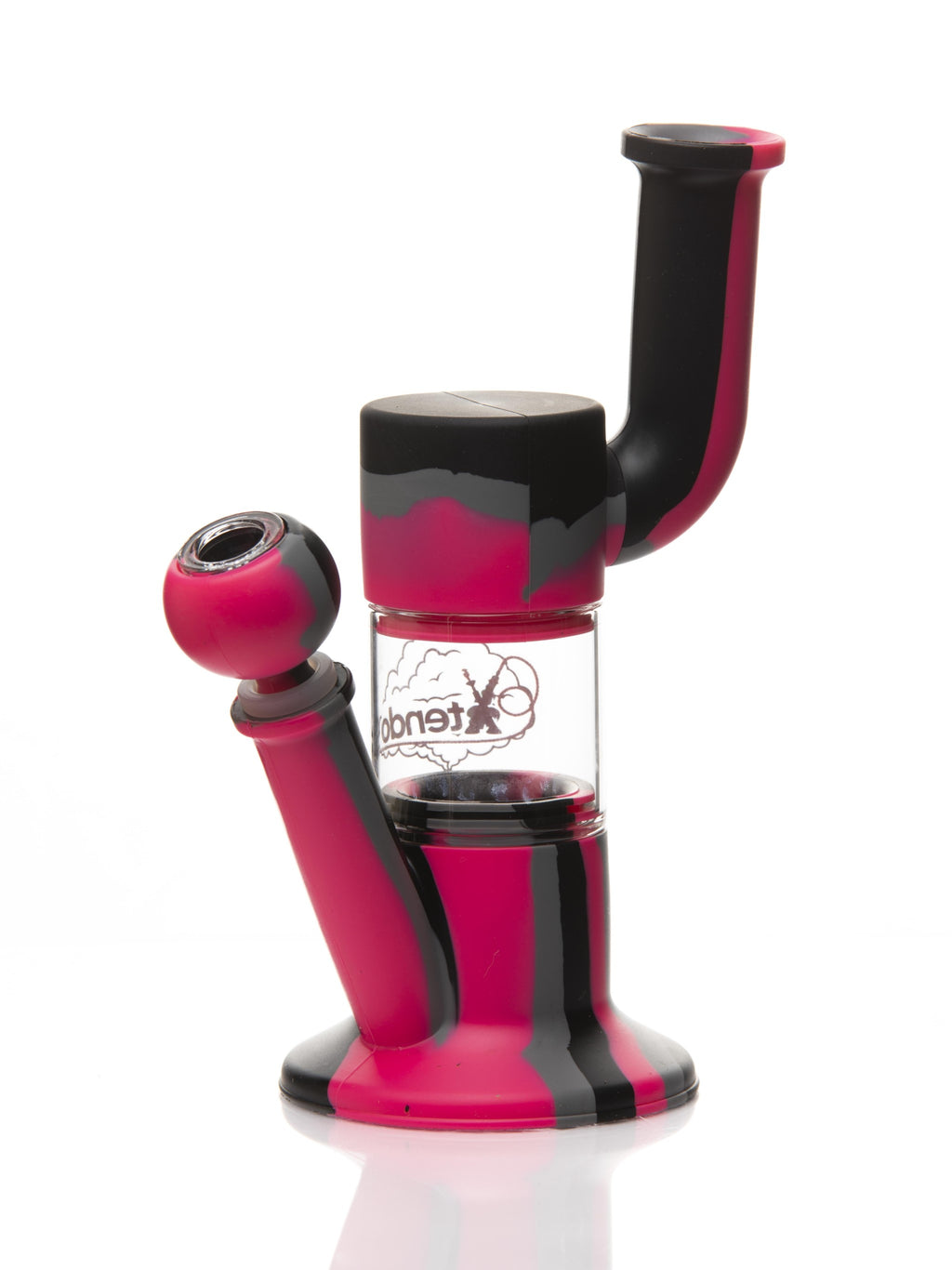 Xtendo MAGENTA Hybrid Complete Kit with Xtendo Adapter, Silicone/Glass Bowl, & Extendable Hose