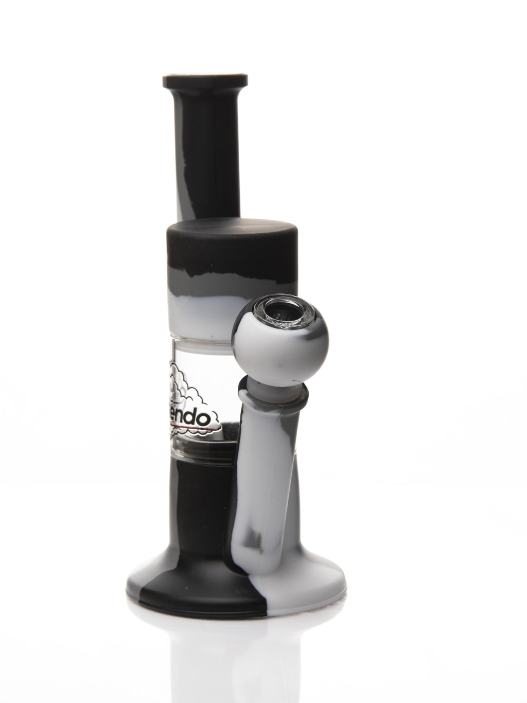 Xtendo WHITE Hybrid Complete Kit with Xtendo Adapter, Silicone/Glass Bowl, & Extendable Hose