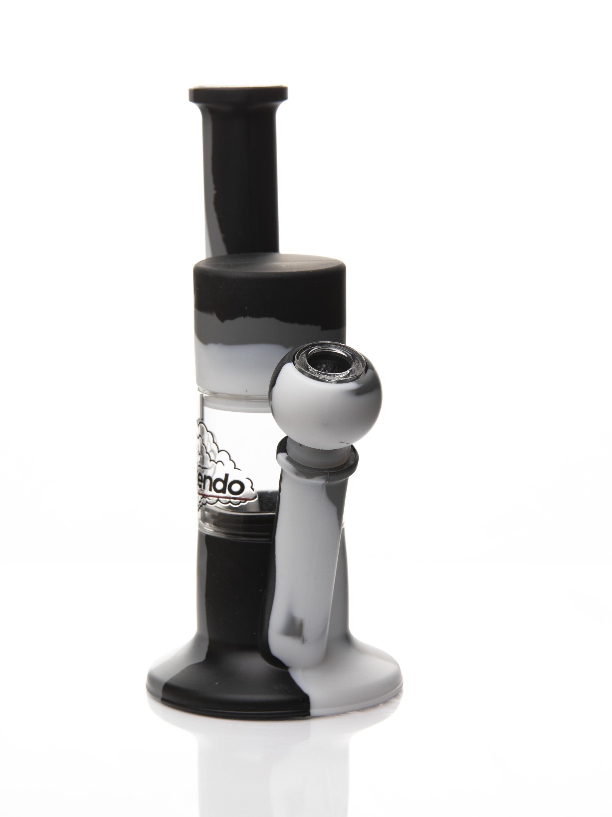 Xtendo WHITE Hybrid Complete Kit with Xtendo Adapter, Silicone/Glass Bowl, & Extendable Hose