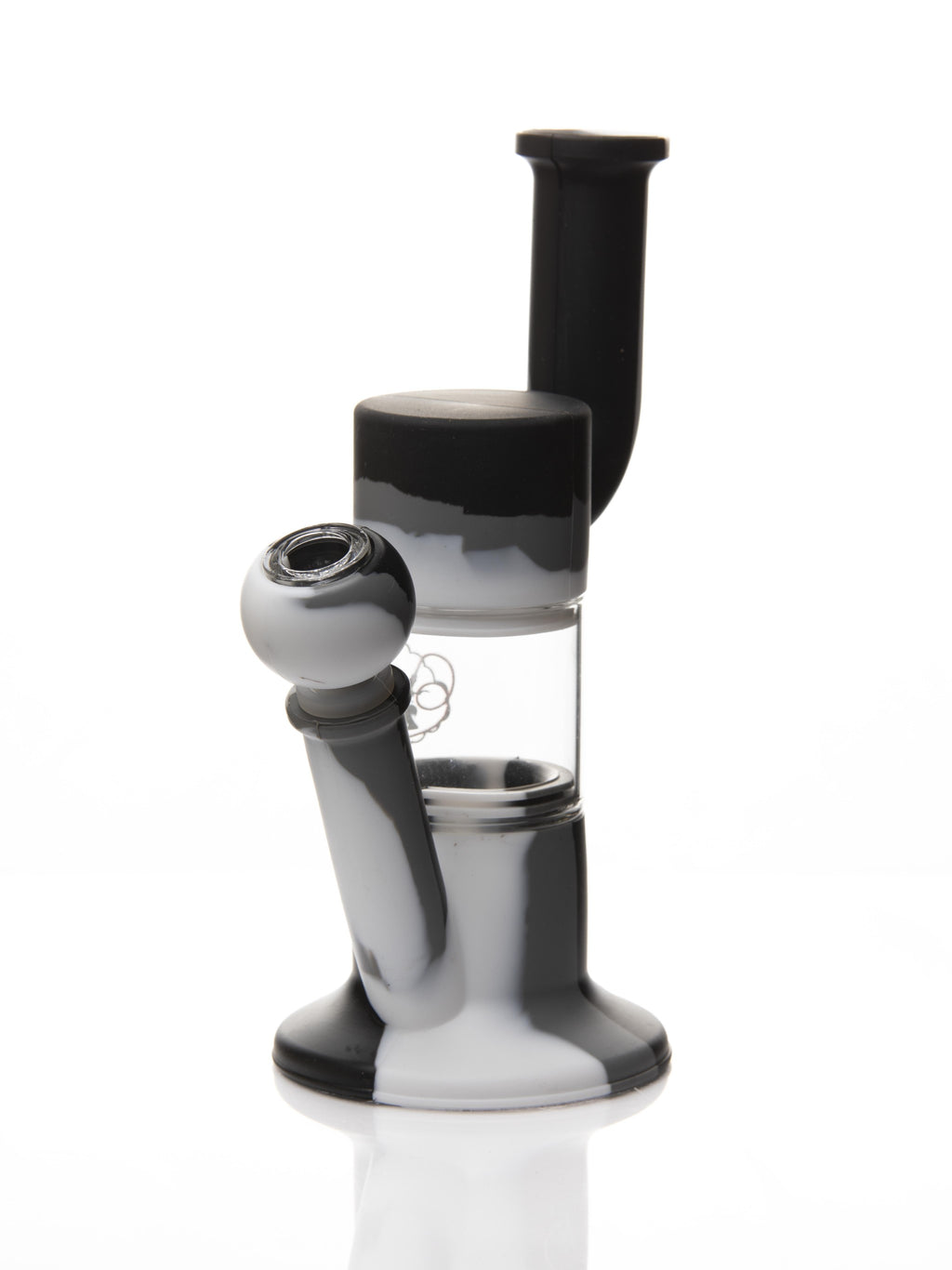 Xtendo WHITE Hybrid Complete Kit with Xtendo Adapter, Silicone/Glass Bowl, & Extendable Hose