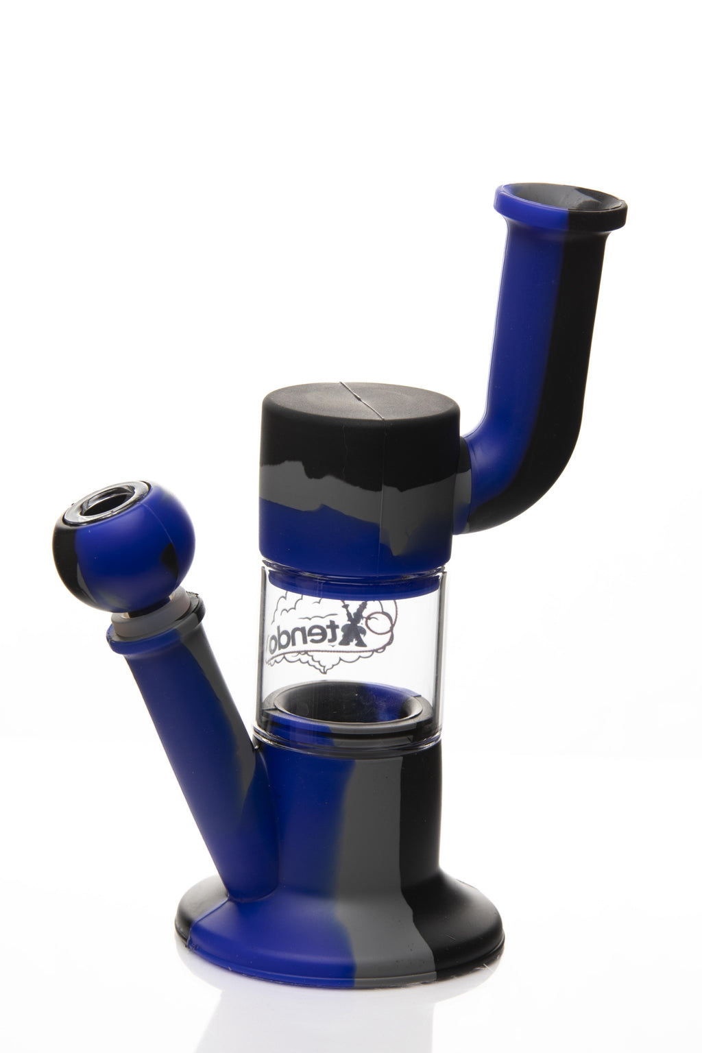 Xtendo BLUE Hybrid Complete Kit with Xtendo Adapter, Silicone/Glass Bowl, & Extendable Hose
