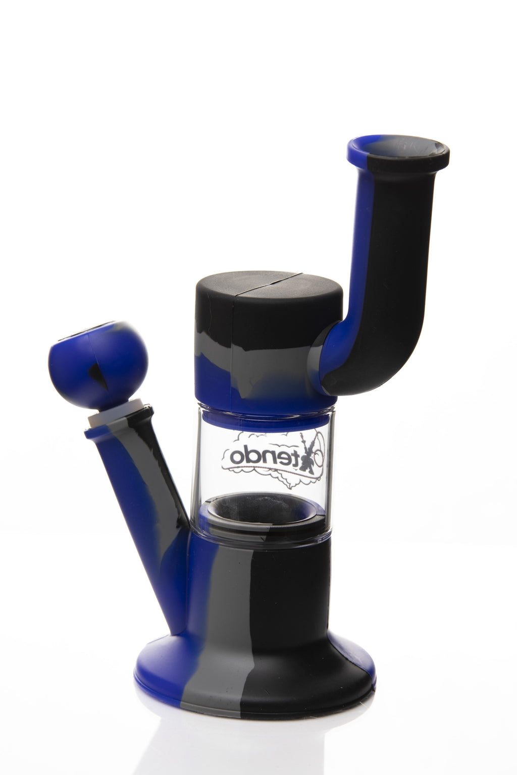 Xtendo BLUE Hybrid Complete Kit with Xtendo Adapter, Silicone/Glass Bowl, & Extendable Hose
