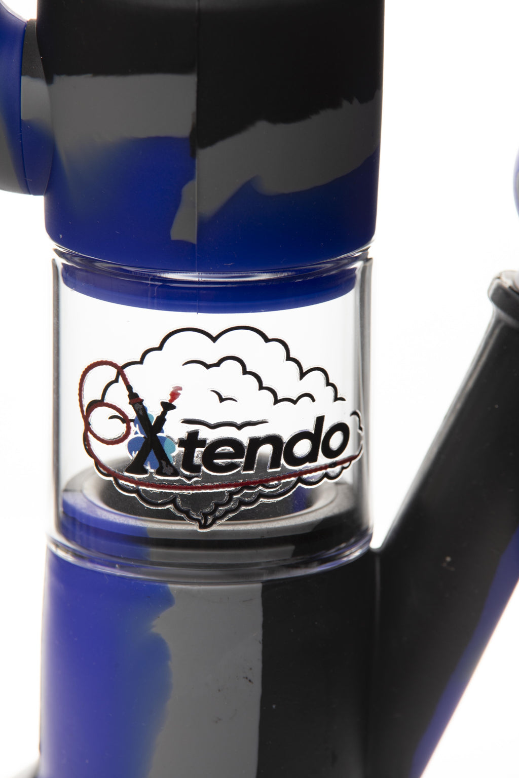 Xtendo BLUE Hybrid Complete Kit with Xtendo Adapter, Silicone/Glass Bowl, & Extendable Hose