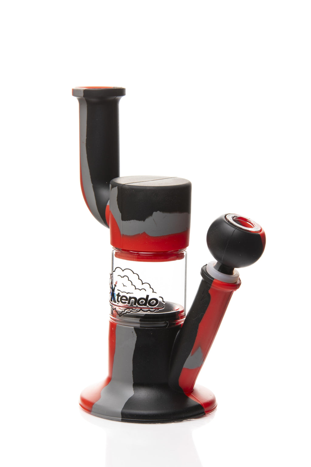 Xtendo RED Hybrid Complete Kit with Xtendo Adapter, Silicone/Glass Bowl, & Extendable Hose