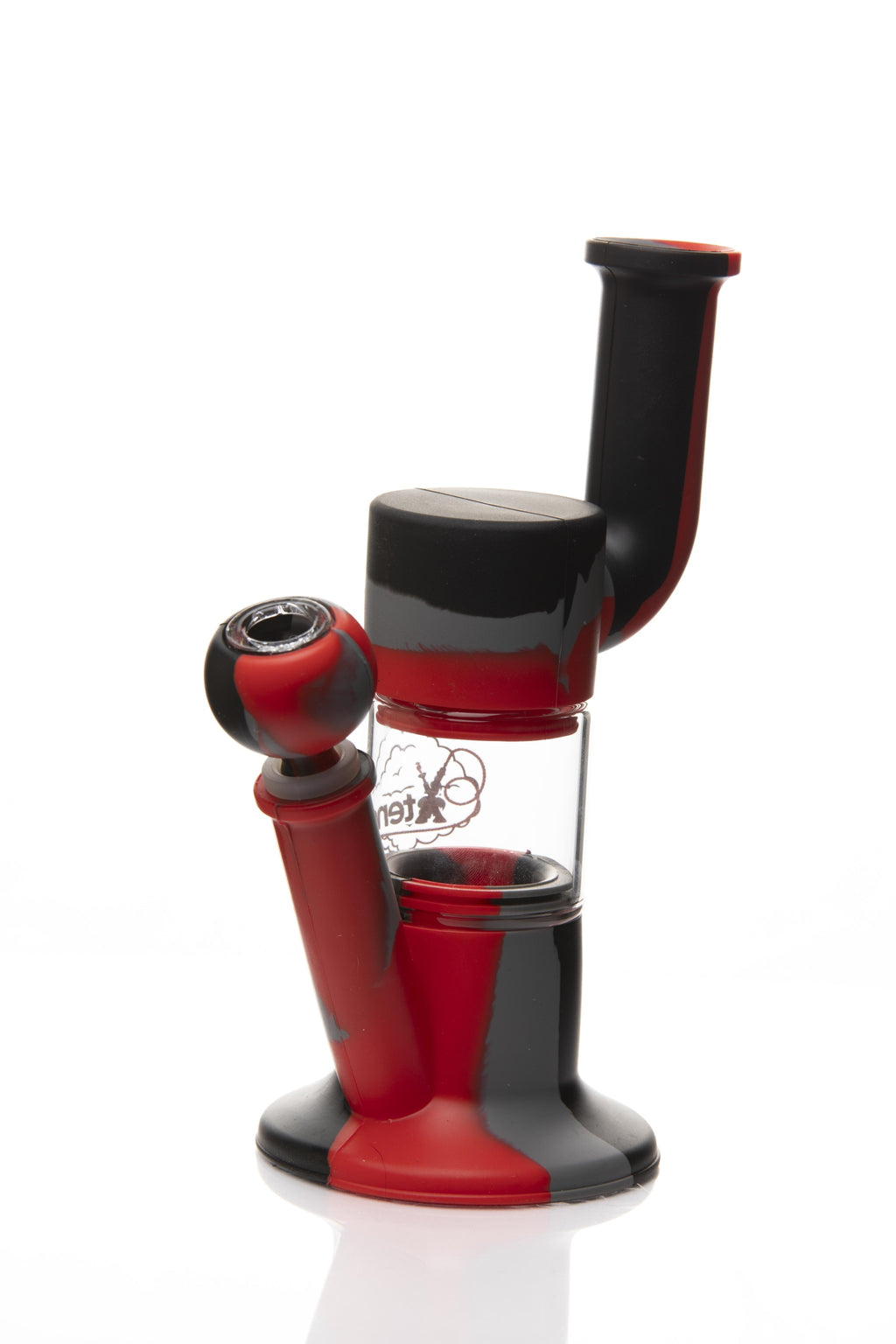Xtendo RED Hybrid Complete Kit with Xtendo Adapter, Silicone/Glass Bowl, & Extendable Hose