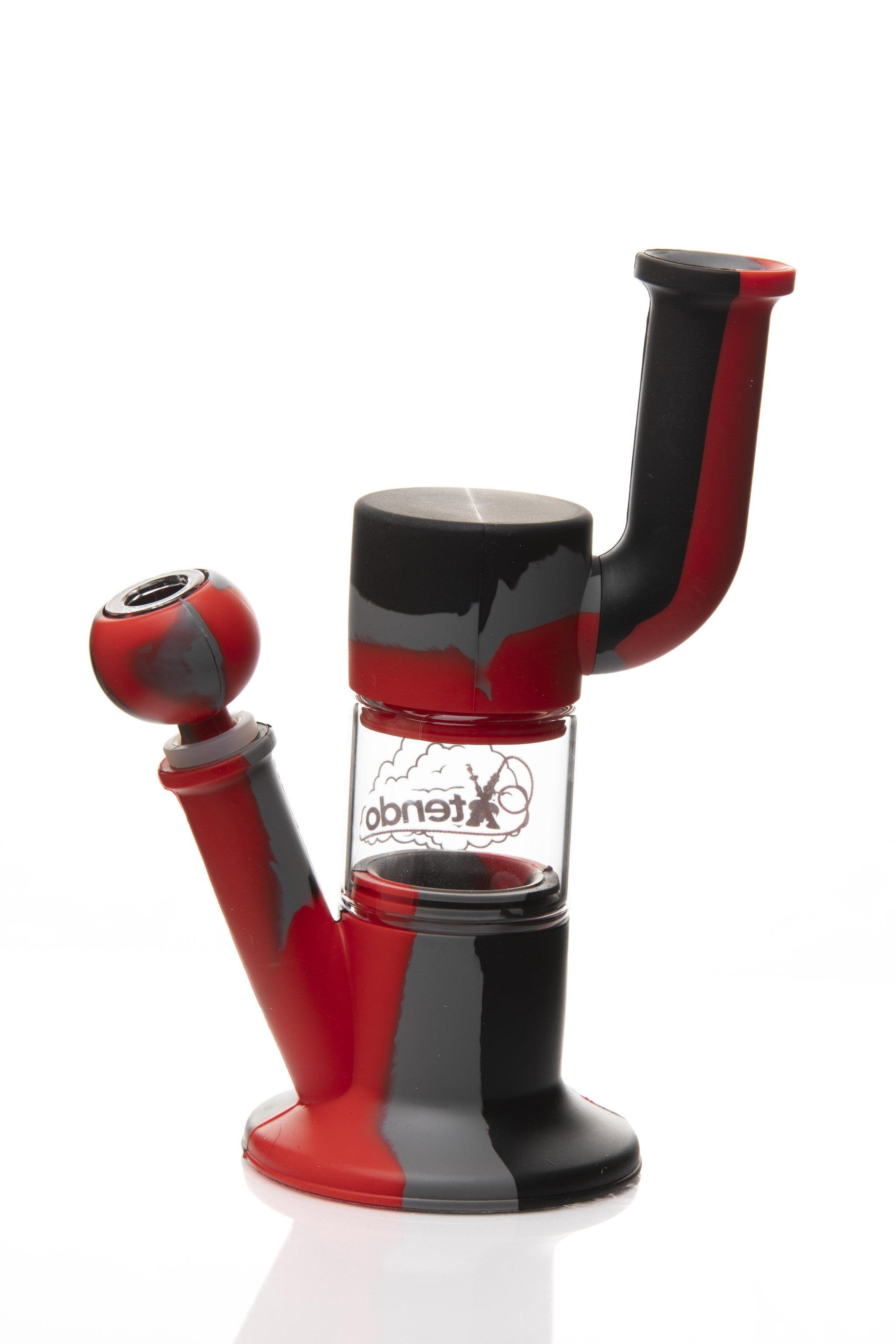 Xtendo RED Hybrid Complete Kit with Xtendo Adapter, Silicone/Glass Bowl, & Extendable Hose