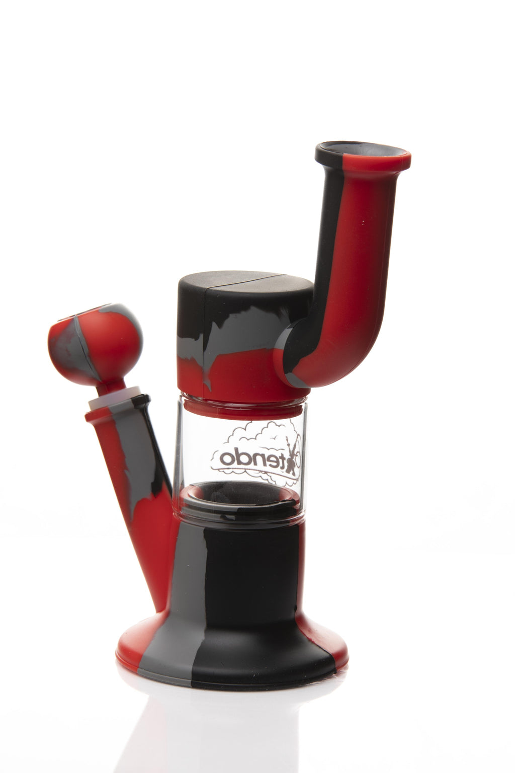 Xtendo RED Hybrid Complete Kit with Xtendo Adapter, Silicone/Glass Bowl, & Extendable Hose