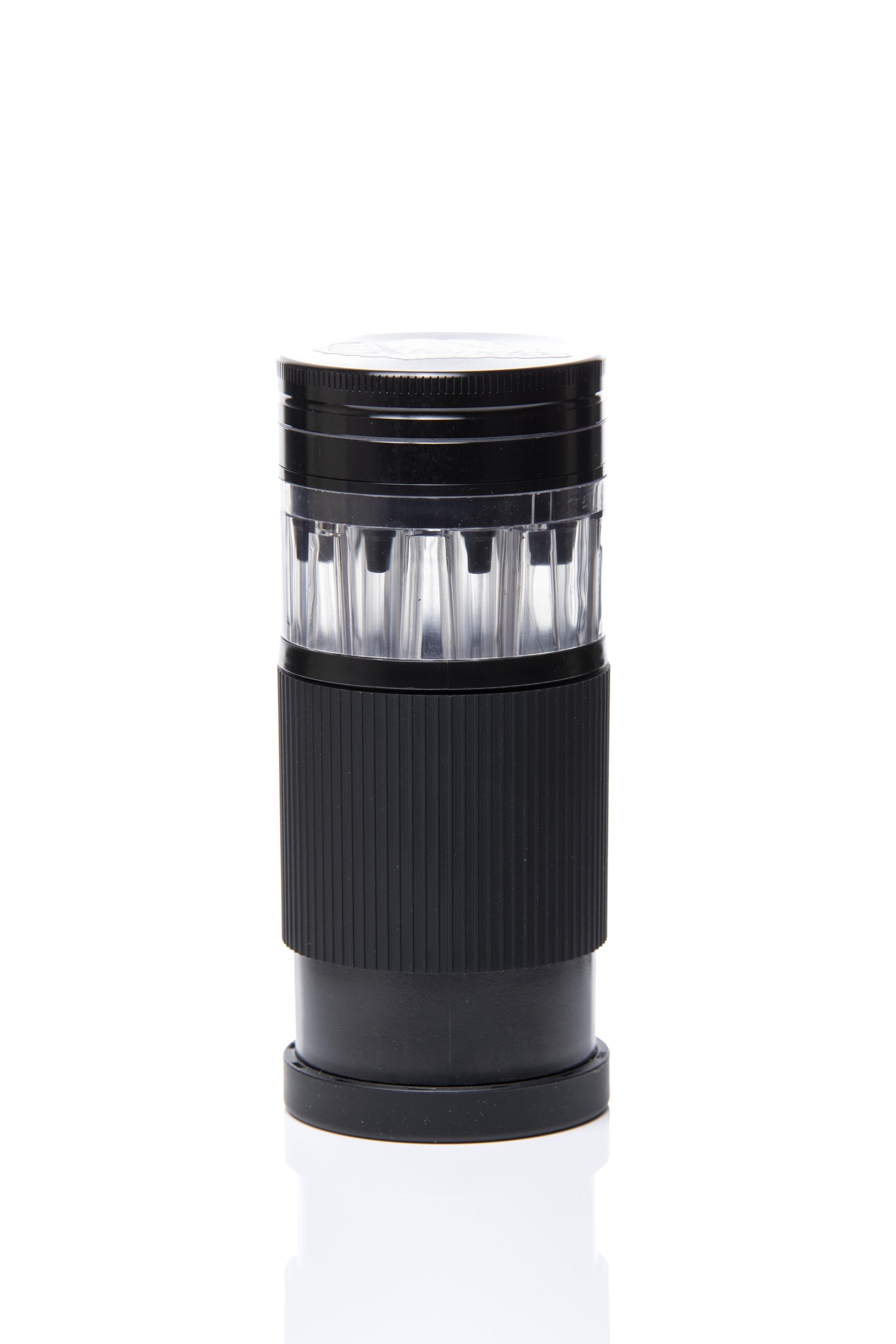 Xtendo 3-in-1 Grinder Pre-Roll Shooter (BLACK) — Fill 8 Cones at Once with Precision