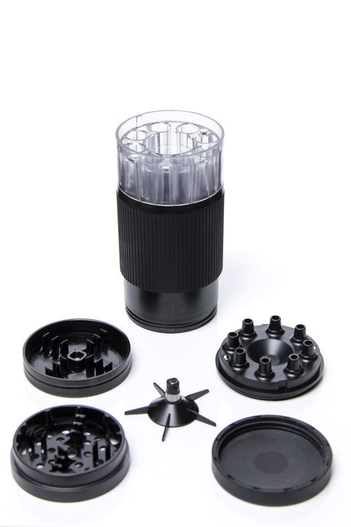 Xtendo 3-in-1 Grinder Pre-Roll Shooter — Black