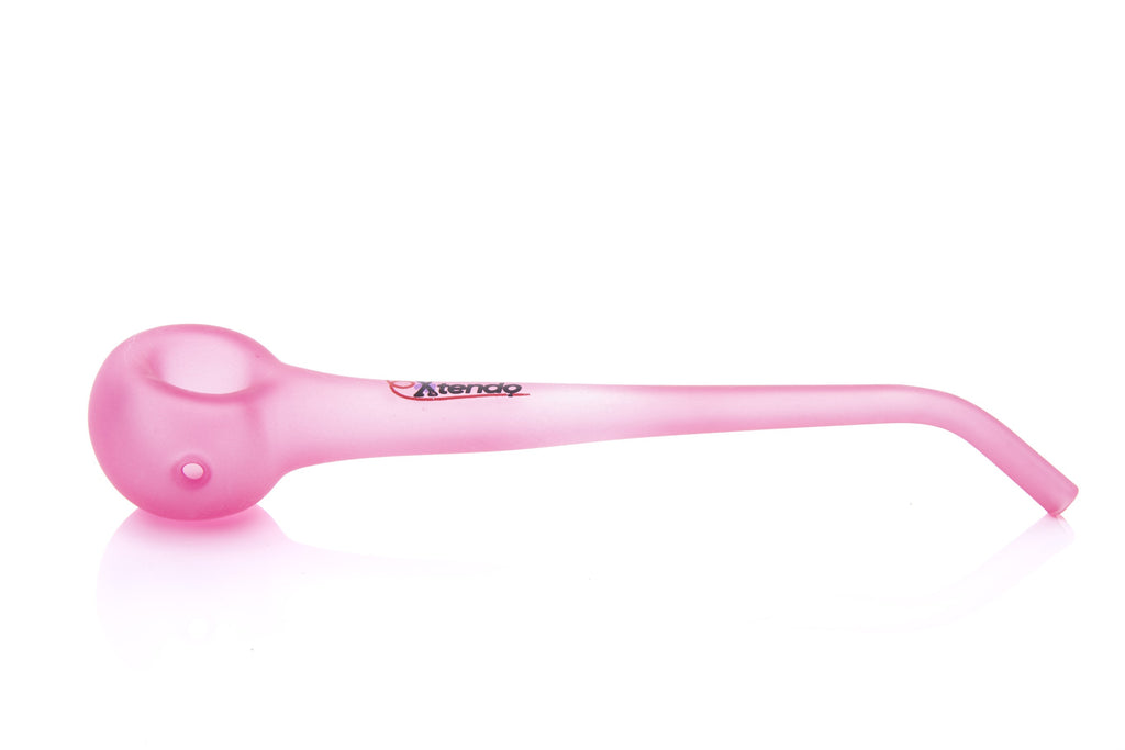 Xtendo Gandalf Glass Pipe (PINK) — Long Stem Wizard-Style Churchwarden Hand Pipe