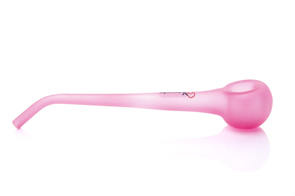 Xtendo Gandalf Glass Pipe (PINK) — Long Stem Wizard-Style Churchwarden Hand Pipe