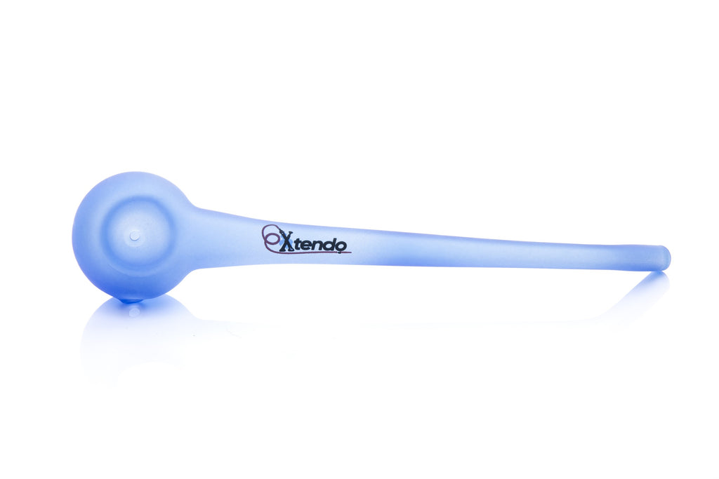 Xtendo Gandalf Glass Pipe (BLUE) — Long Stem Wizard-Style Churchwarden Hand Pipe