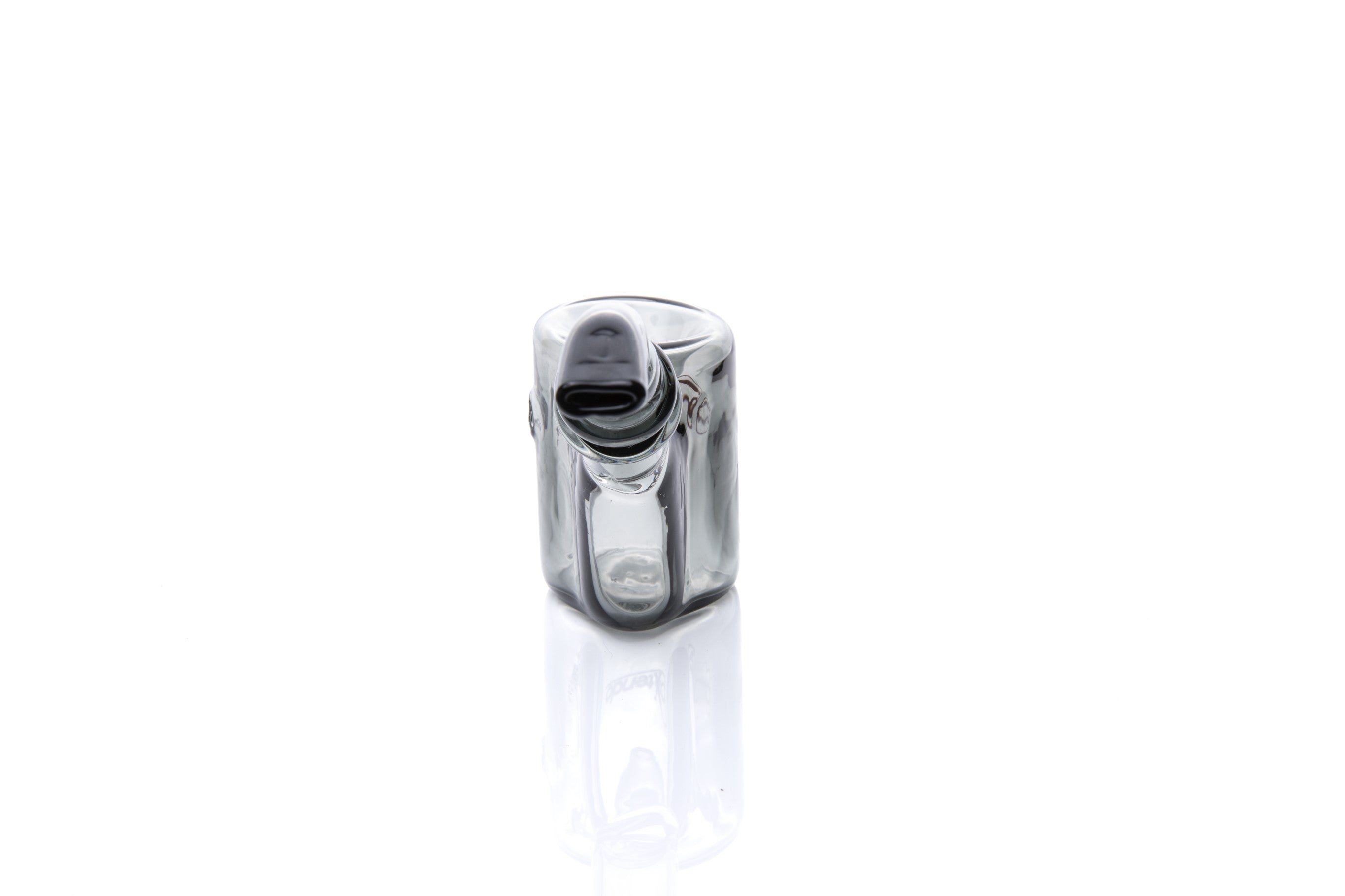 Xtendo Sherlock Glass Pipe (Black) — Classic Sitter Design with Ash-Catching Base