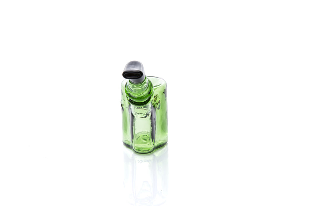Xtendo Sherlock Glass Pipe (GREEN) — Classic Sitter Design with Ash-Catching Base