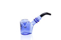Xtendo Sherlock Glass Pipe (BLUE) — Classic Sitter Design with Ash-Catching Base