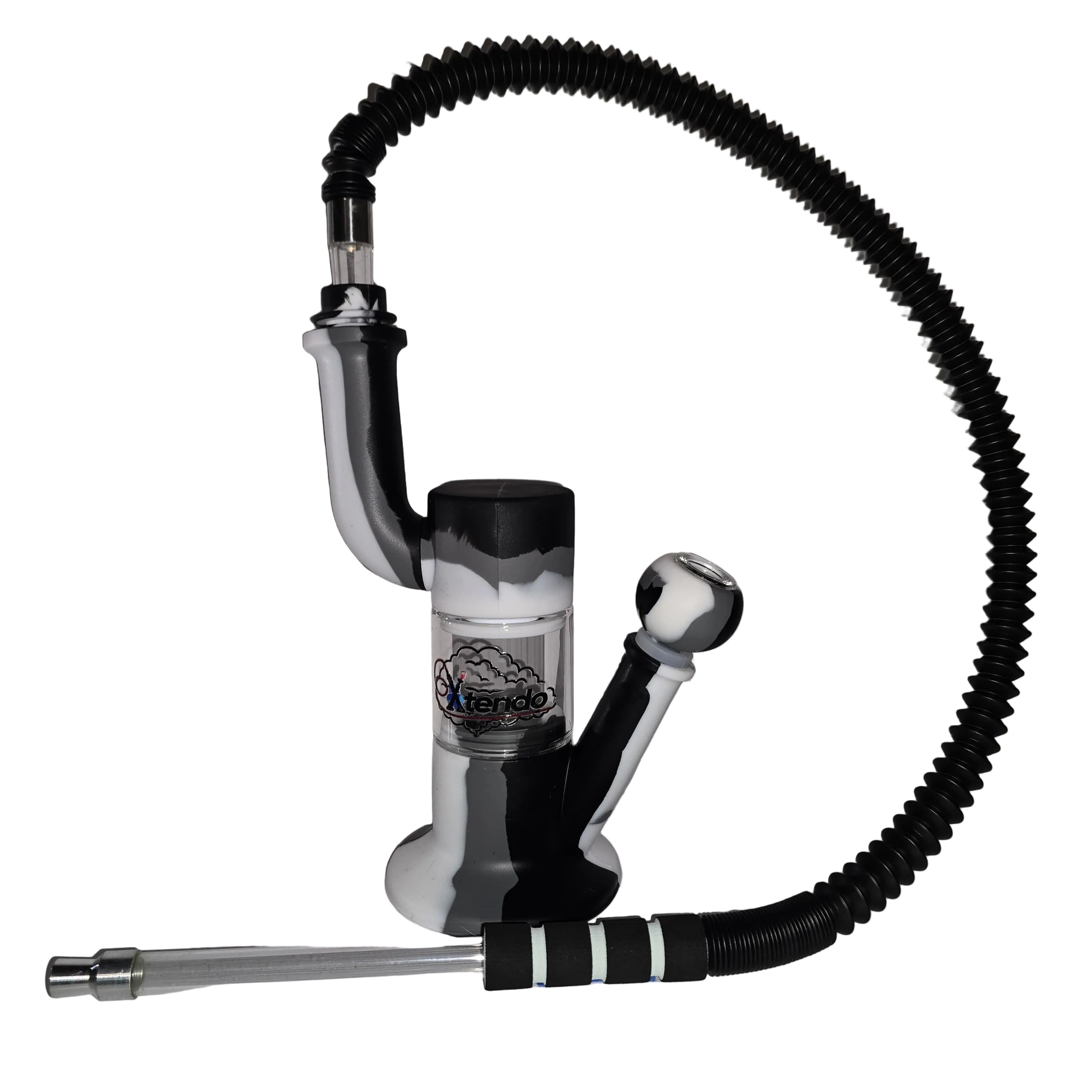 Xtendo Hybrid Complete Kit with Xtendo Adapter, Silicone/Glass Bowl, & Extendable Hose