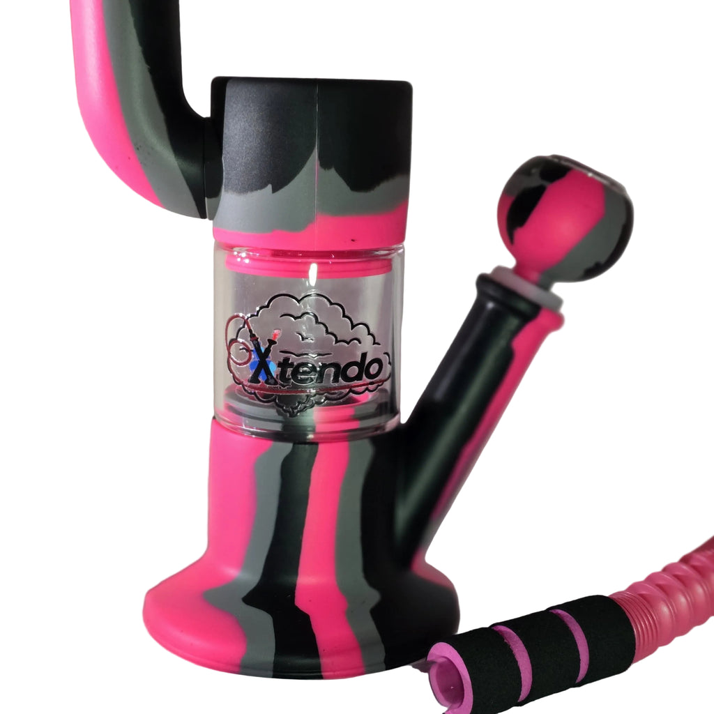 Xtendo Hybrid Complete Kit with Xtendo Adapter, Silicone/Glass Bowl, & Extendable Hose