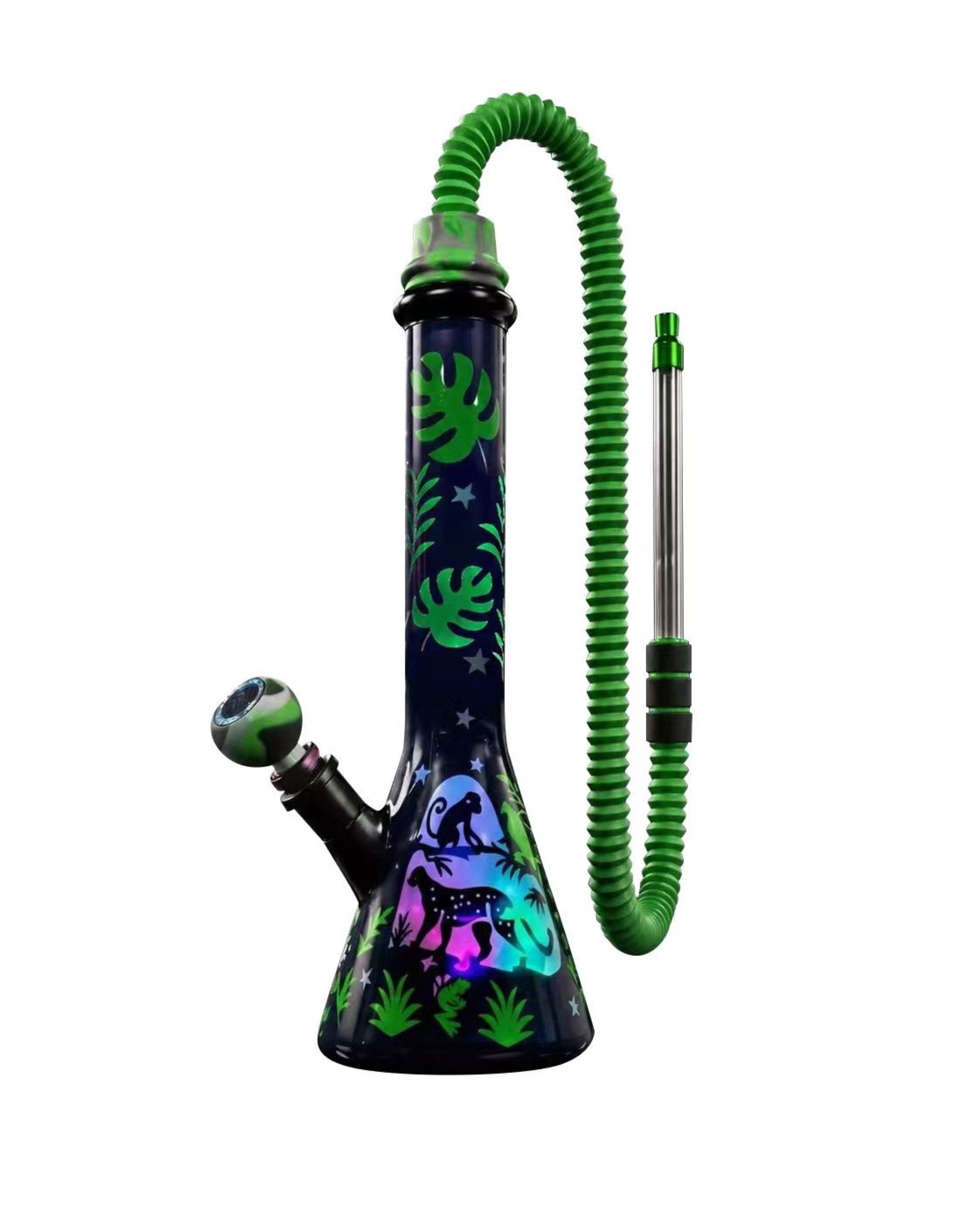Xtendo Aether Forest Complete Kit with LED Water Pipe Design, Adapter, & Extendable Hose