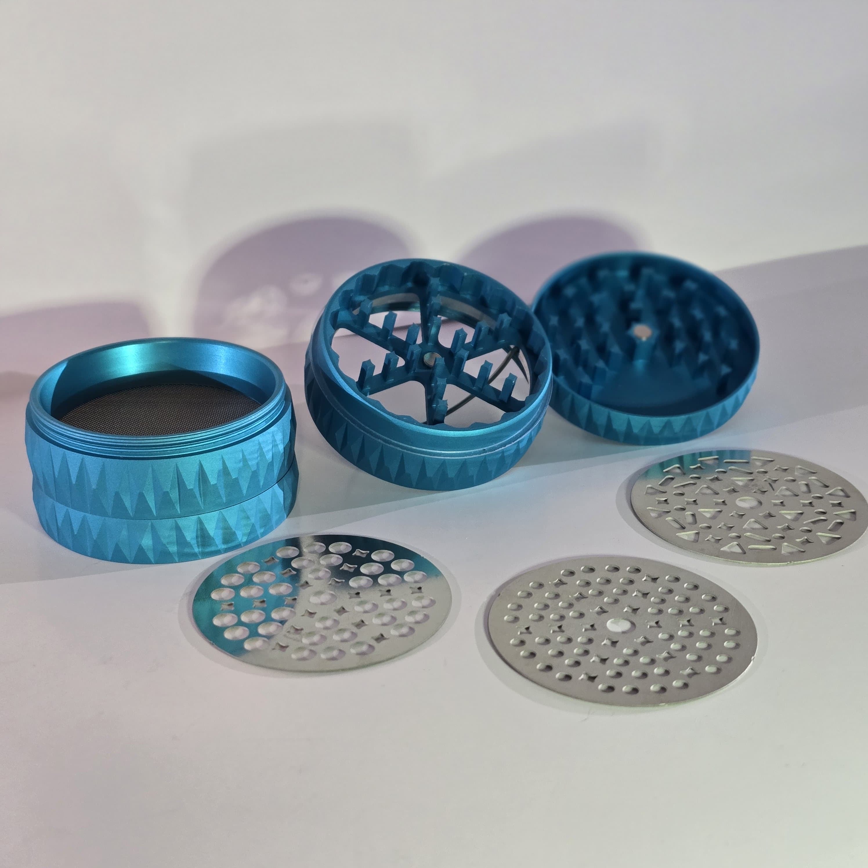 Xtendo Trinity Modular Grinder ⸻Precision Grinder with 3 Interchangeable Screens