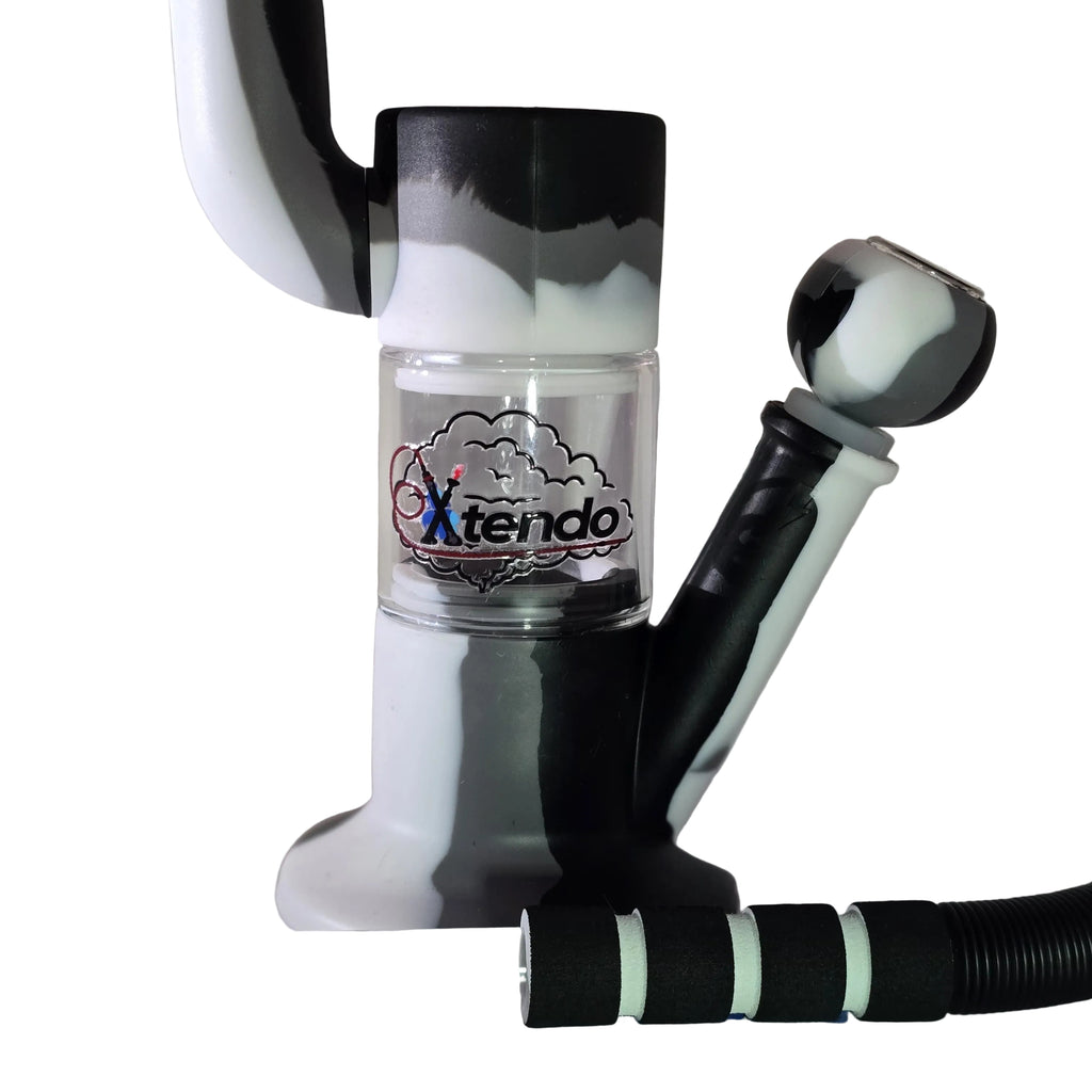 Xtendo Hybrid Complete Kit with Xtendo Adapter, Silicone/Glass Bowl, & Extendable Hose